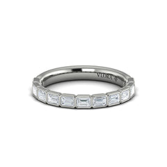 Matching Band for Bezeled Emerald Cut Engagement Ring