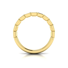 Matching Band for Bezeled Emerald Cut Engagement Ring